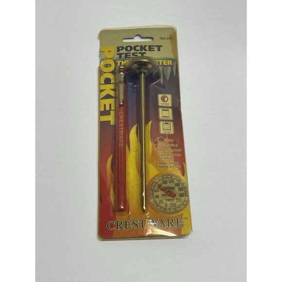 Pocket Thermometer Crestware TRM-220 New Vintage Up To 400F - Picture 1 of 2